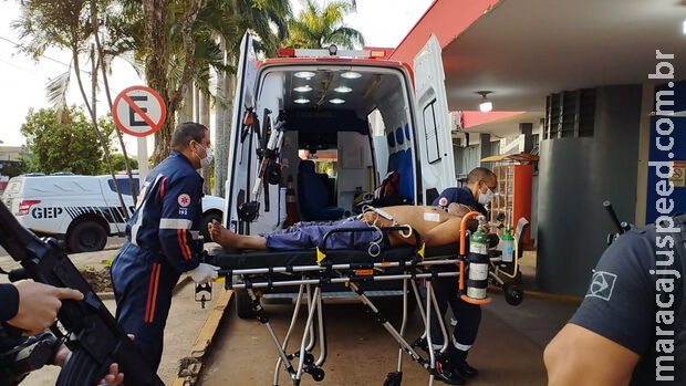 Detento é esfaqueado dentro de presídio em Dourados Detento é esfaqueado dentro de presídio em Dourados
