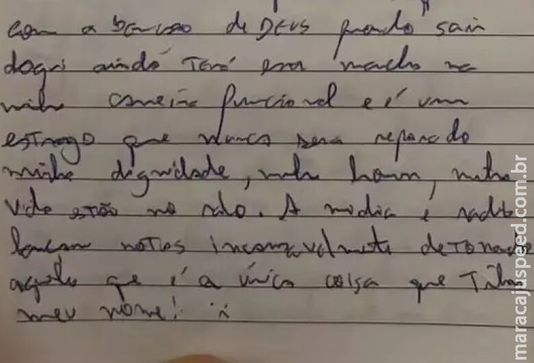 Família divulga diário para defender acusado de estuprar frentista