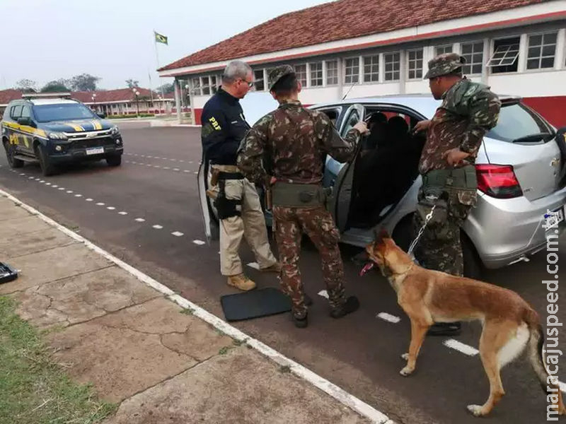 Mulher moradora de Maracaju é presa com 59 kg de cocaína na MS-164, próximo ao Copo Sujo