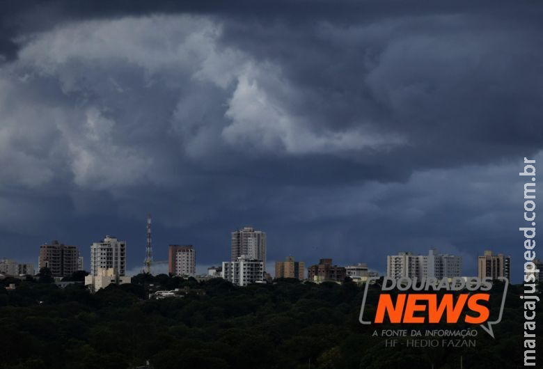Novo alerta aponta risco de tempestade e queda de granizo em Dourados