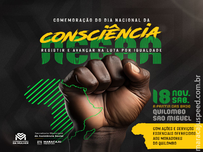 Prefeitura de Maracaju realizará ação do Dia da Consciência Negra