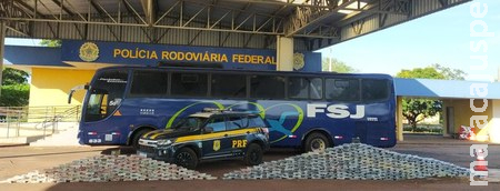 PRF apreende 493 Kg de cocaína em Miranda (MS)