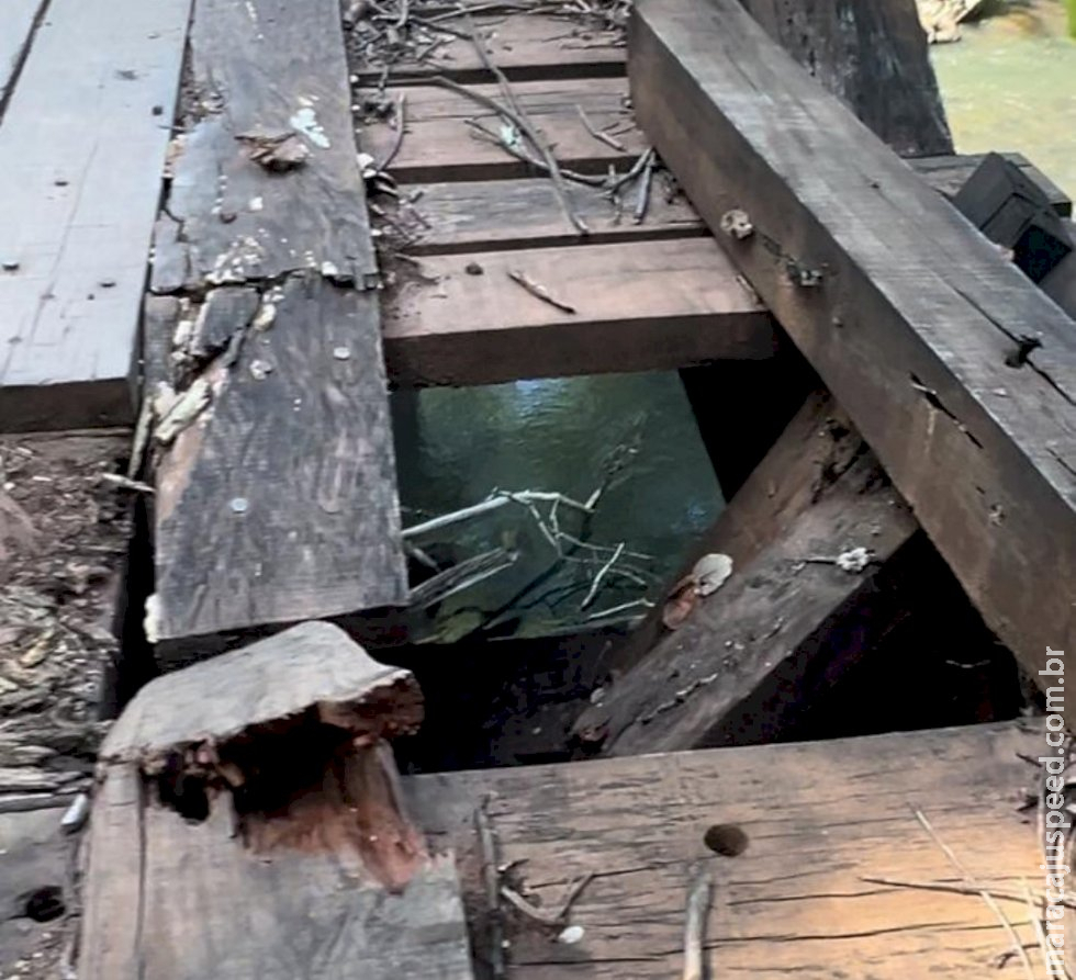 Produtores temem queda de ponte que atende mais de 180 propriedades na Capital do Agro