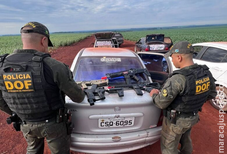 Ação apreende comboio com mais de R$ 1 milhão em mercadorias ilegais em Dourados Ação apreende comboio com mais de R$ 1 milhão em mercadorias ilegais em Dourados