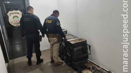 Ação conjunta da PRF e PM resulta na apreensão de 649 Kg de cocaína em Dois Irmãos do Buriti Ação conjunta da PRF e PM resulta na apreensão de 649 Kg de cocaína em Dois Irmãos do Buriti