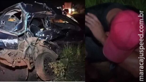 Caminhoneiro chora ao descobrir morte de criança em acidente na BR-163: 