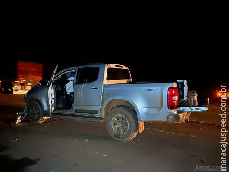 Colisão entre veículos deixa motociclista gravemente ferido na MS-276 Colisão entre veículos deixa motociclista gravemente ferido na MS-276