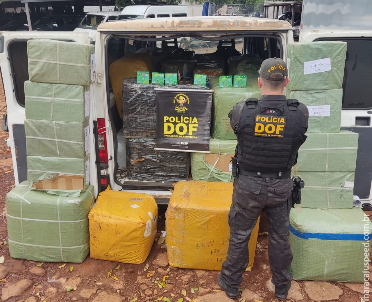 DOF apreende quase dois milhões de reais em materiais de contrabando e descaminho em Ribas do Rio Pardo