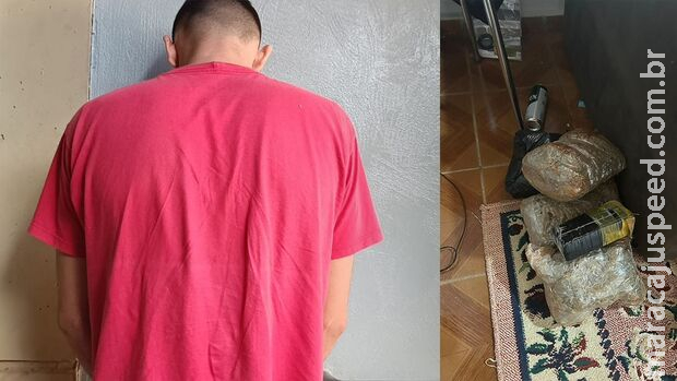 Homem é preso por estuprar esposa grávida e ter depósito de drogas na casa em Dourados