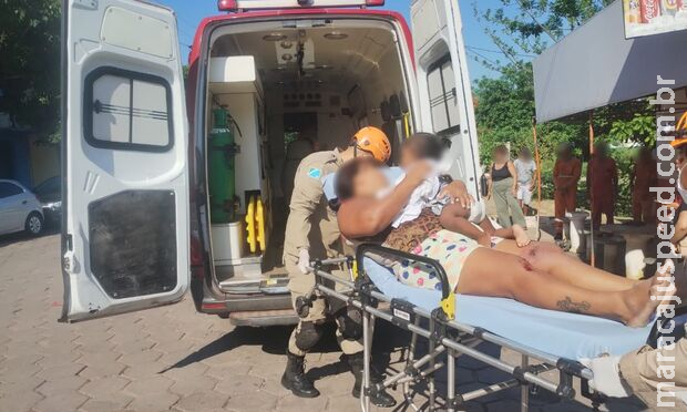 Mãe e filha são atropeladas por caminhão em Corumbá Mãe e filha são atropeladas por caminhão em Corumbá