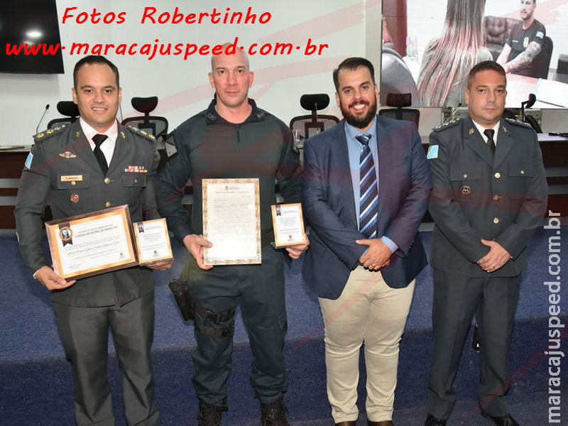 Maracaju homenageia agentes da segurança pública com Medalha Tiradentes em solenidade realizada no plenário da câmara municipal