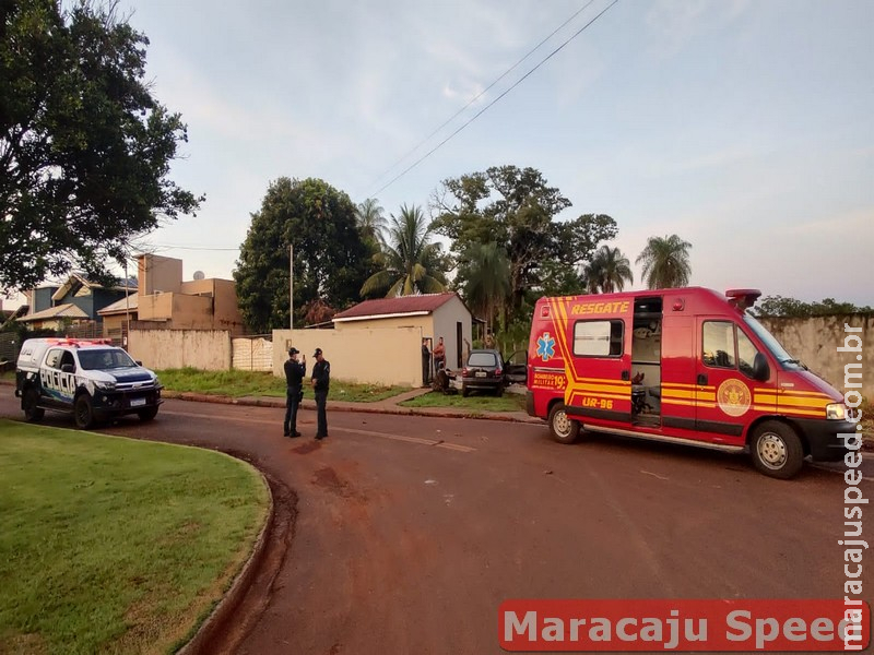 Maracaju: Motorista com sinais de embriaguez destrói muro de residência e fica ferido no Bairro Cambaraí