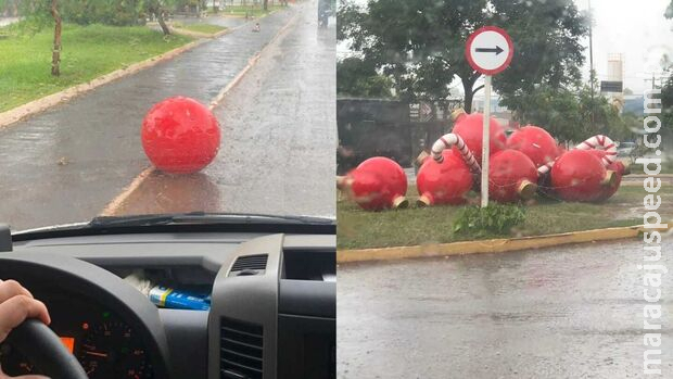 Motorista flagra decoração de Natal 