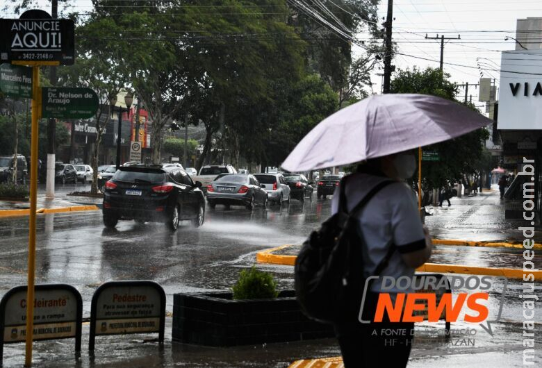 MS entra em alerta de chuvas intensas e ventos de até 60km/h entre sexta e a véspera do Ano Novo