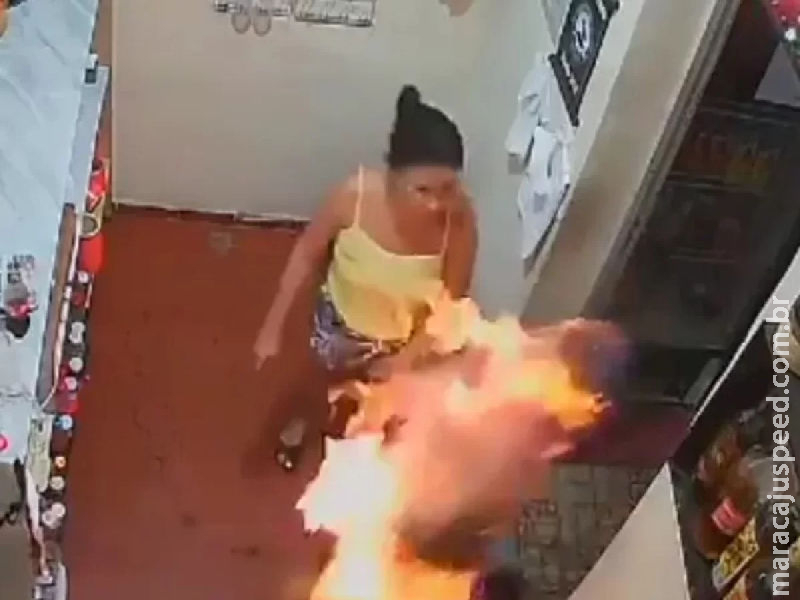 Mulher que ateou fogo no marido é presa em casa