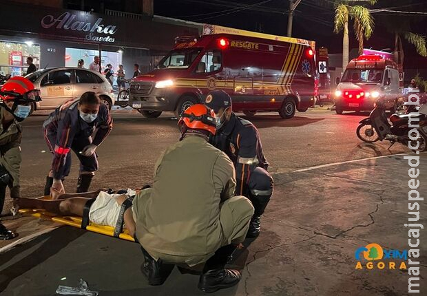 Mulheres ficam feridas em acidente com motos em Coxim Mulheres ficam feridas em acidente com motos em Coxim