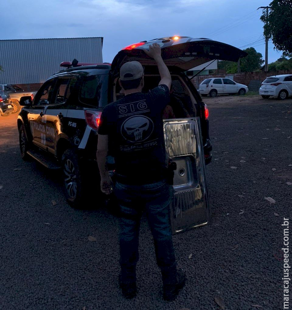Polícia Civil de Juti recupera pia furtada e prende autor do delito Polícia Civil de Juti recupera pia furtada e prende autor do delito