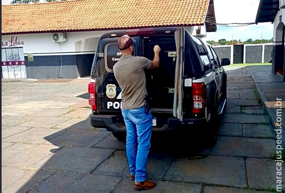 Polícia Civil prende em flagrante acusado de mutilar dedos da esposa em Caarapó Polícia Civil prende em flagrante acusado de mutilar dedos da esposa em Caarapó
