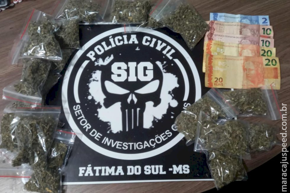 S.I.G. de Fátima do Sul prende em flagrante acusado de tráfico de drogas S.I.G. de Fátima do Sul prende em flagrante acusado de tráfico de drogas