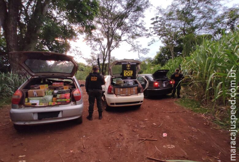 Veículos com mercadorias ilegais são apreendidos na BR-267 Veículos com mercadorias ilegais são apreendidos na BR-267