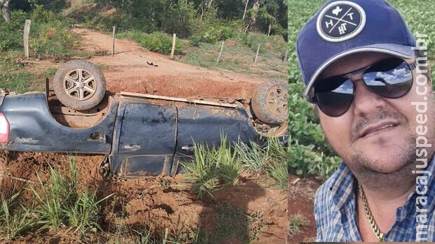 Após capotar carro, empresário agradece livramento em acidente com anta em Coxim Após capotar carro, empresário agradece livramento em acidente com anta em Coxim