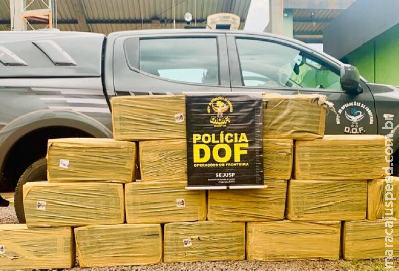 Carga de maconha avaliada em mais de meio milhão é apreendida na MS-180