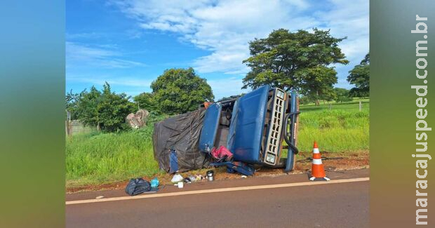 Casal promove bingo beneficente para recuperar caminhão destruído em acidente em MS