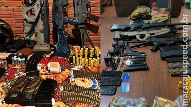 Cinco suspeitos de chacina são presos com diversas armas no Paraguai Cinco suspeitos de chacina são presos com diversas armas no Paraguai