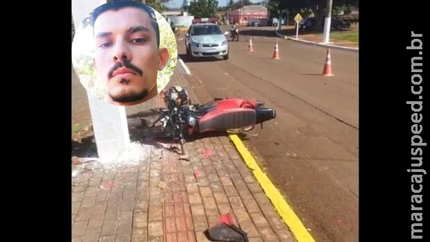 Claudemir estava em alta velocidade antes de bater em poste em Terenos Claudemir estava em alta velocidade antes de bater em poste em Terenos