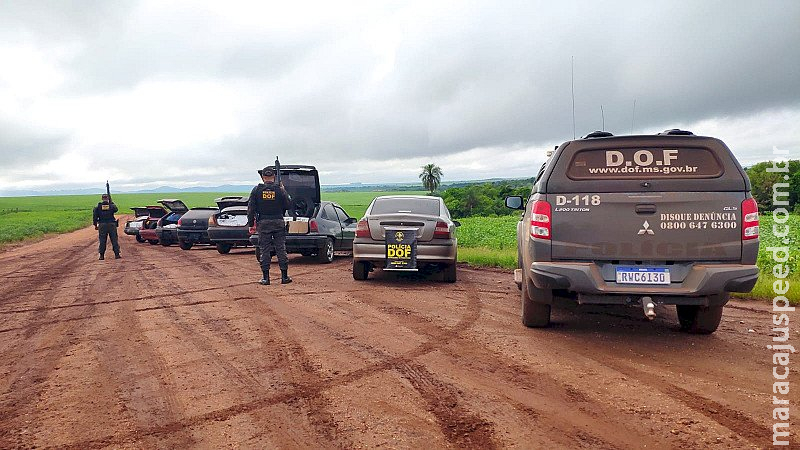 DOF apreende veículos carregados com R$ 209 mil em mercadorias contrabandeadas