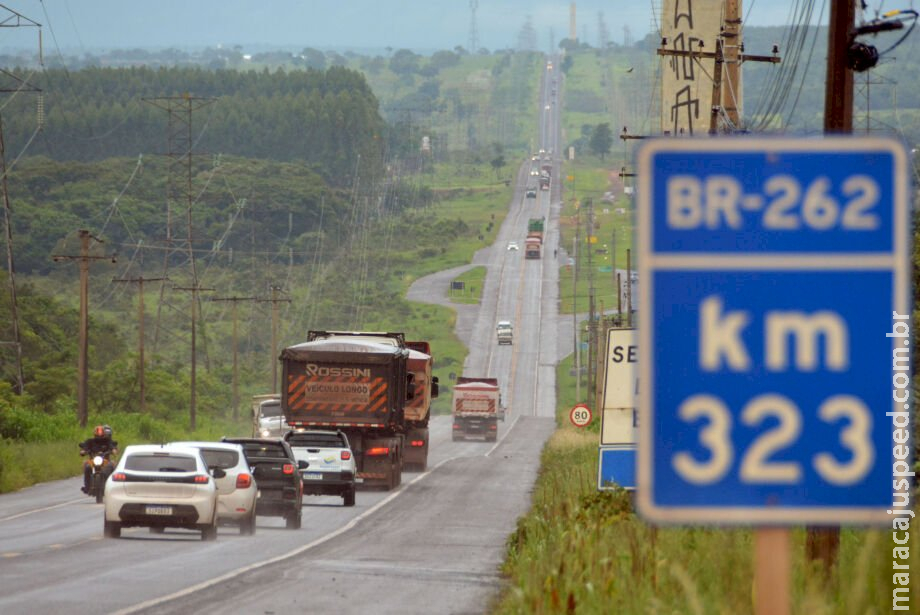 Governo estuda duplicar trecho da BR-262 entre Campo Grande e Ribas Governo estuda duplicar trecho da BR-262 entre Campo Grande e Ribas