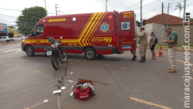 Idosa atropelada é jogada a 15 metros e fica em estado grave na Euler de Azevedo