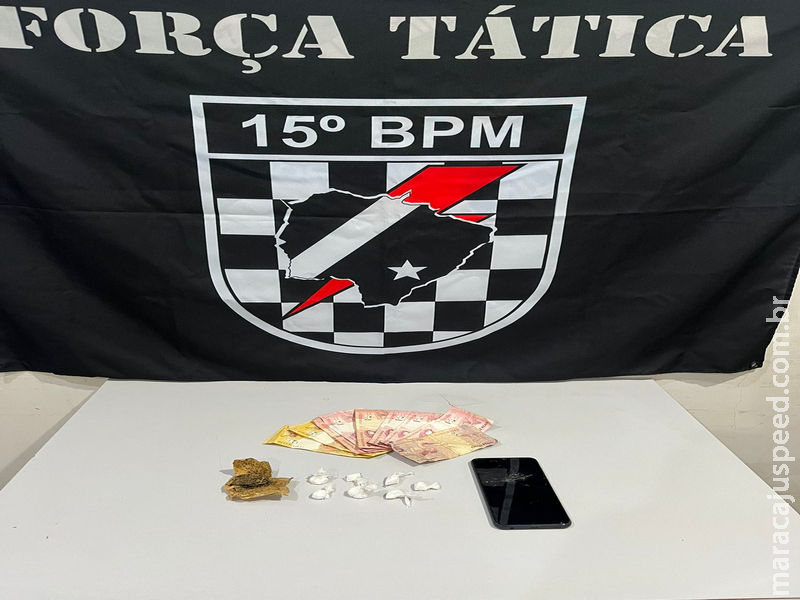 Maracaju: Força Tática do 15º BPM cumpre mandado de prisão e prende autores por tráfico de drogas