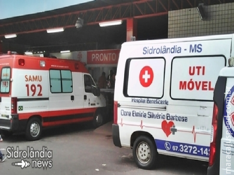 Morador de Sidrolândia dá entrada na Santa Casa agredido a machadinhas pelo filho