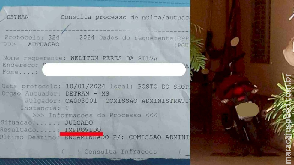 Motociclista é surpreendido ao ser multado em Campo Grande enquanto estava no interior de MS