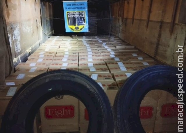 Polícia apreende 4 mil pacotes de cigarro e autua homem por contrabando em Nova Andradina Polícia apreende 4 mil pacotes de cigarro e autua homem por contrabando em Nova Andradina