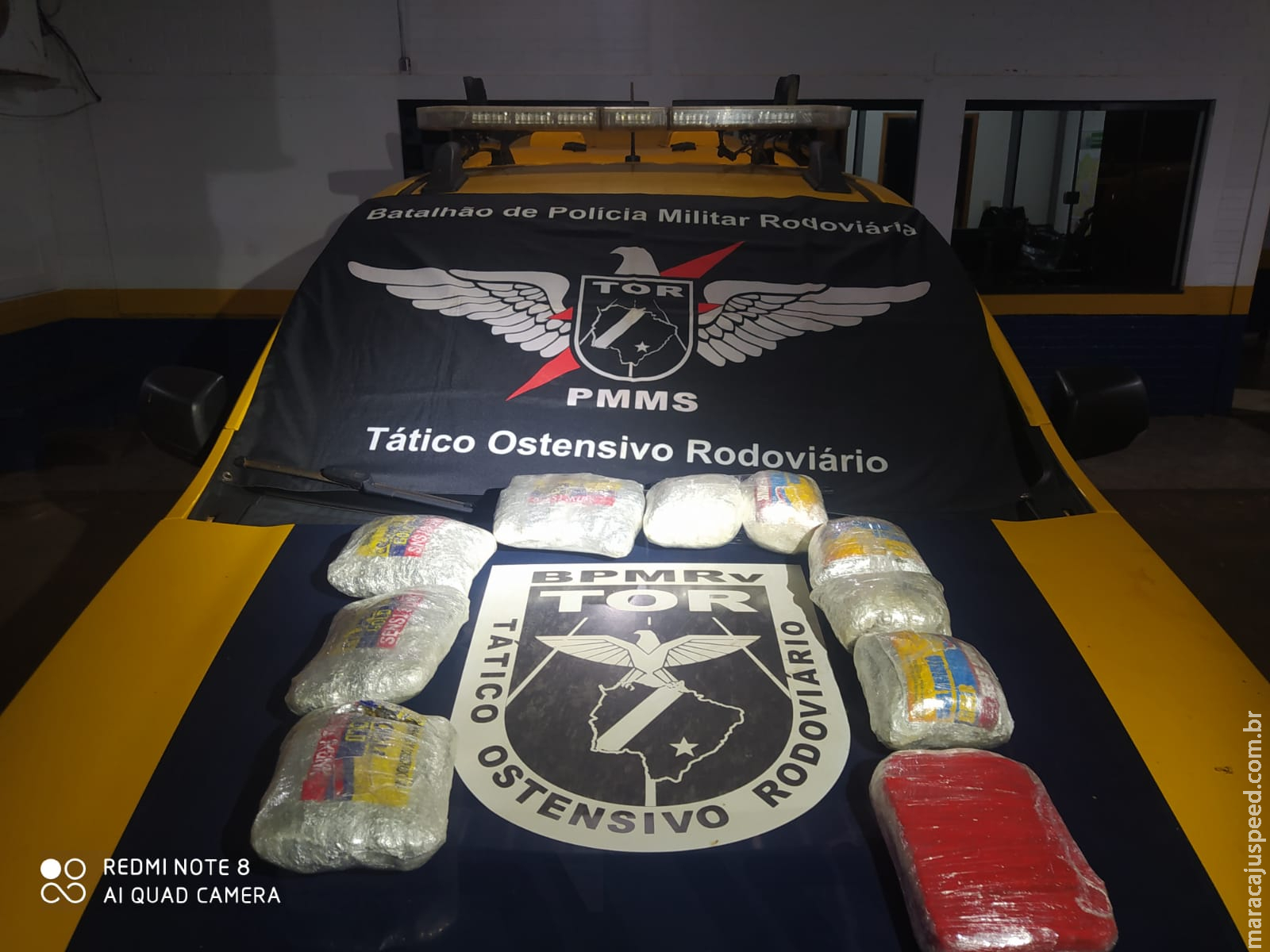 Polícia Militar Rodoviária prendeu um homem que transportava entorpecente em ônibus de passageiro em Ponta Porã