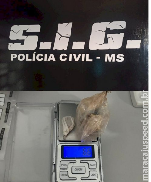 S.I.G. de Fátima do Sul prende em flagrante homem acusado de tráfico de drogas S.I.G. de Fátima do Sul prende em flagrante homem acusado de tráfico de drogas