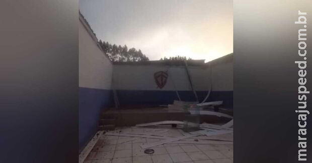 Tempestade destrói igreja prestes a inaugurar em Campo Grande