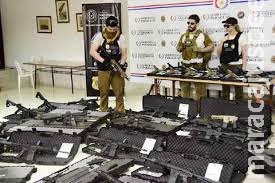 Vizinho de MS, Paraguai lidera tráfico de armas na América Latina Vizinho de MS, Paraguai lidera tráfico de armas na América Latina