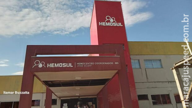 Candidatos do curso de formação da PM e Bombeiros realizam doação de sangue para ajudar Hemosul