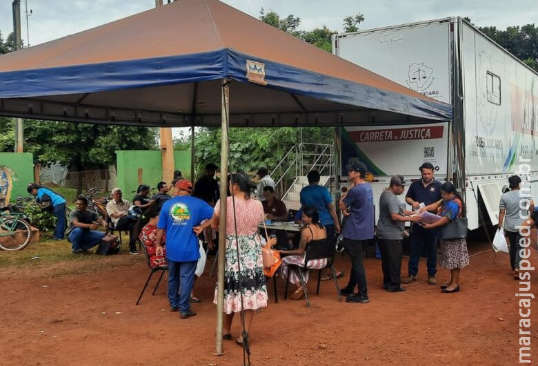 Carreta da Justiça atinge público indígena recorde em aldeia de Dourados
