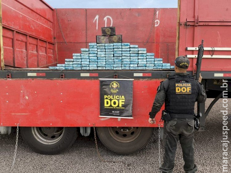 Casal é preso pelo DOF com mais de R$ 8 milhões em cocaína em compartimento oculto de carreta em MS Casal é preso pelo DOF com mais de R$ 8 milhões em cocaína em compartimento oculto de carreta em MS