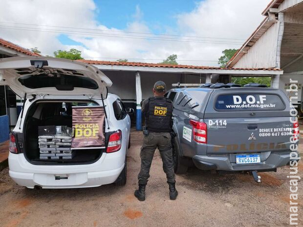 Dupla é presa transportando mais de R$ 2 milhões em cocaína em Miranda Dupla é presa transportando mais de R$ 2 milhões em cocaína em Miranda