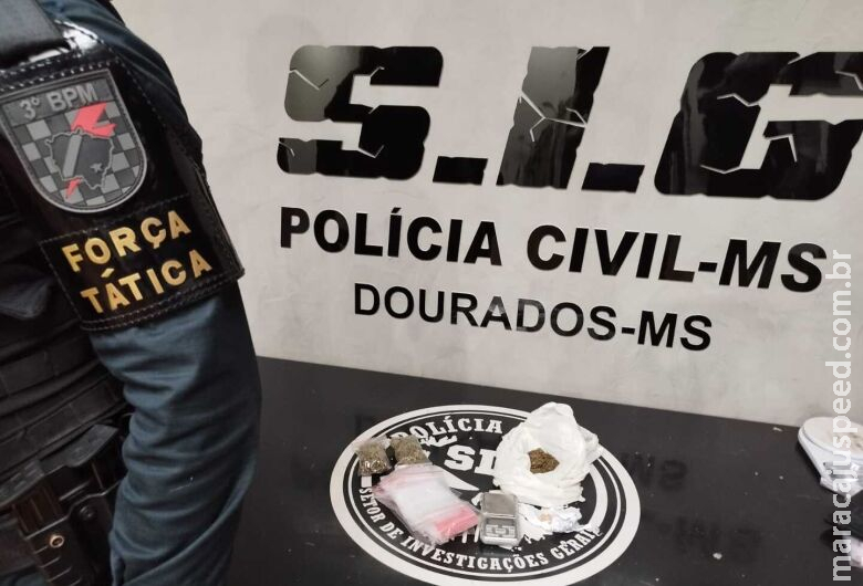 Força Tática e SIG prendem homem por tráfico de drogas em Dourados Força Tática e SIG prendem homem por tráfico de drogas em Dourados