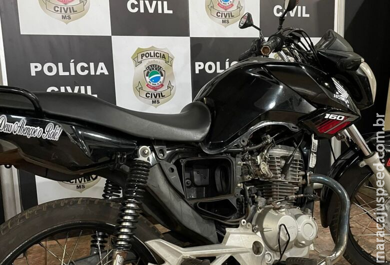 Moto furtada em Detran é recuperada