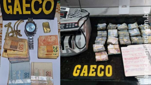 Operação do Gaeco contra facção criminosa apreende carro, dinheiro e até barra de ouro Operação do Gaeco contra facção criminosa apreende carro, dinheiro e até barra de ouro