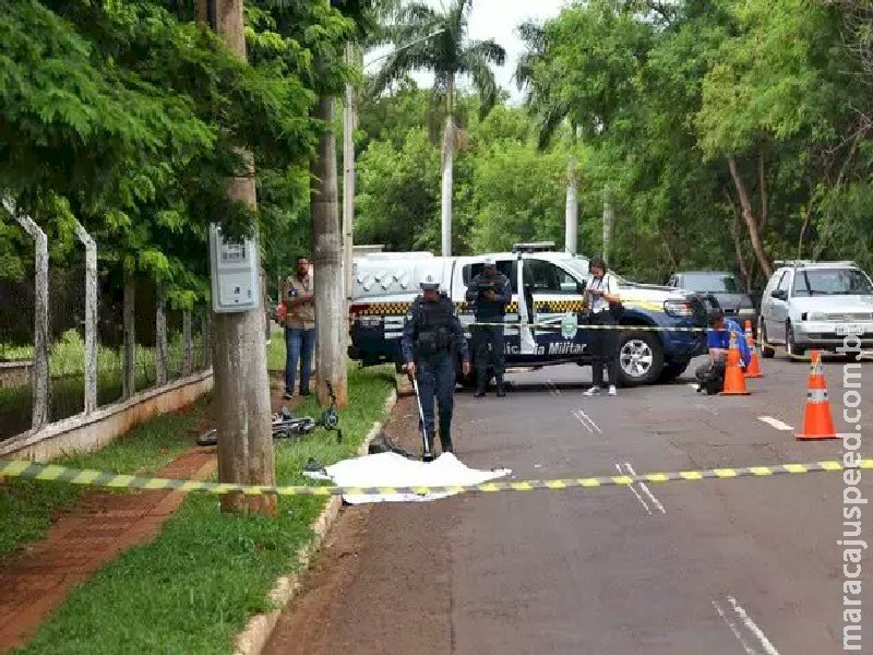 Pneu de bicicleta elétrica trava, mulher cai e morre em Campo Grande Pneu de bicicleta elétrica trava, mulher cai e morre em Campo Grande