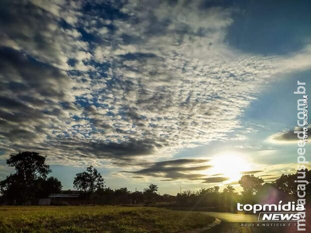 Sábado será de calorão com possibilidades de chuva em MS