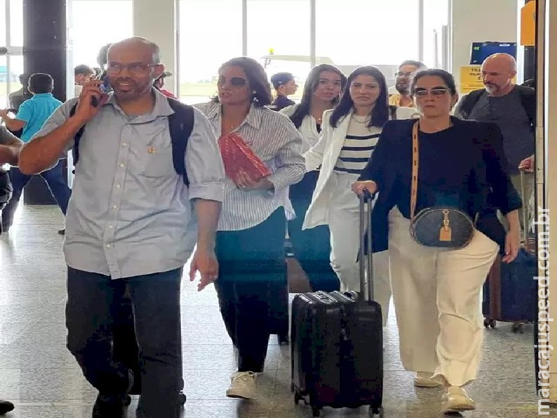 Sem Bolsonaro, Michelle chega a Campo Grande para evento do PL